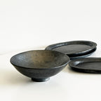 Tibetan Footed Salad / Noodle Bowl – 7 in Wood‑Fired