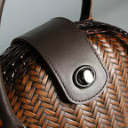 Handwoven Bamboo Shell Bag — Vintage-Inspired & Eco‑Chic