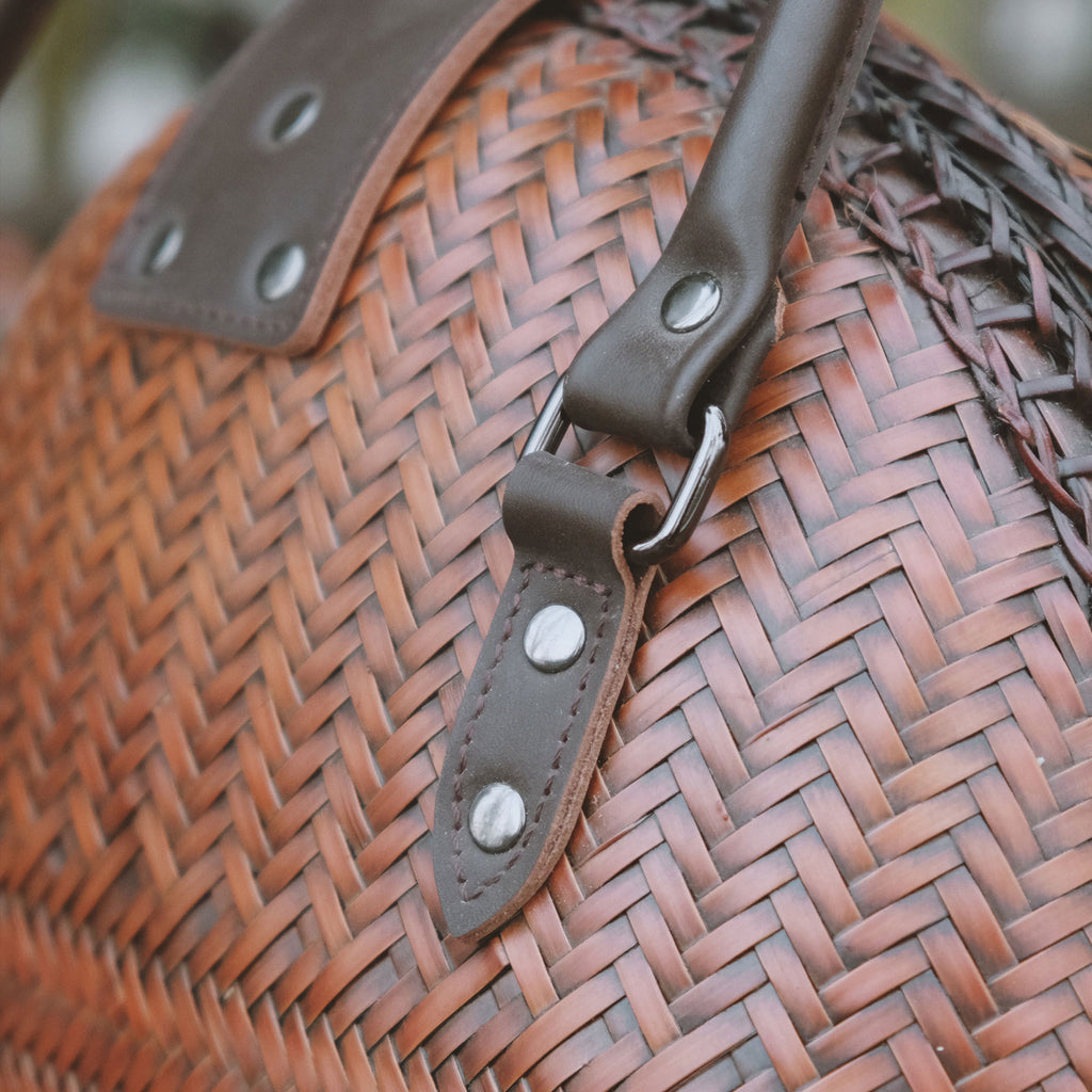 Handwoven Bamboo Shell Bag — Vintage-Inspired & Eco‑Chic
