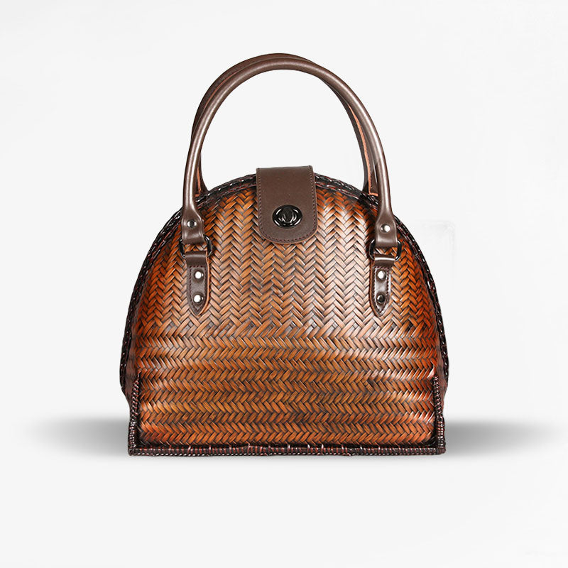 Handwoven Bamboo Shell Bag — Vintage-Inspired & Eco‑Chic