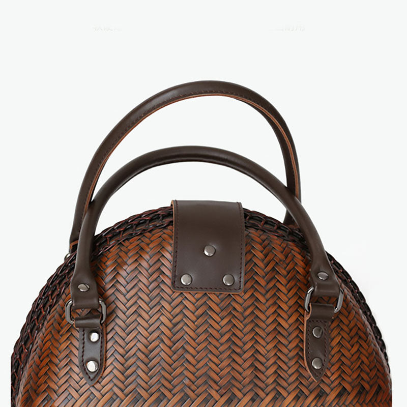 Handwoven Bamboo Shell Bag — Vintage-Inspired & Eco‑Chic