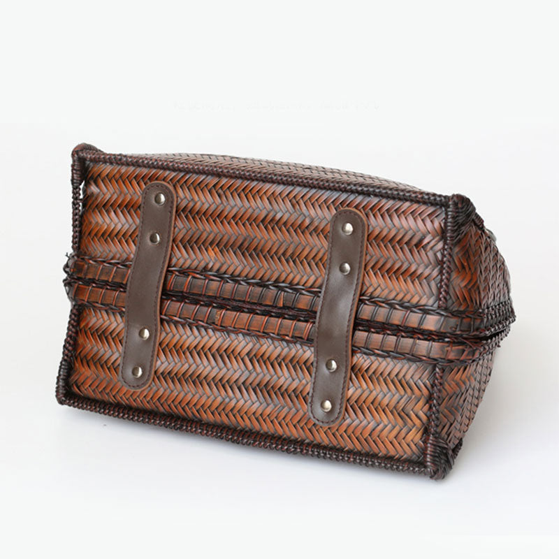 Handwoven Bamboo Shell Bag — Vintage-Inspired & Eco‑Chic