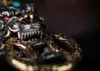 Handcrafted Tibetan Pixiu Keychain with Energy Blessing