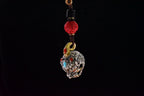 Tibetan Pixiu Guardian Bell Pendant – Silver, Turquoise, Agate