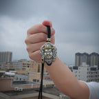 Yellow Jambhala Wealth Locket Pendant | Silver, Brass & Gemstone