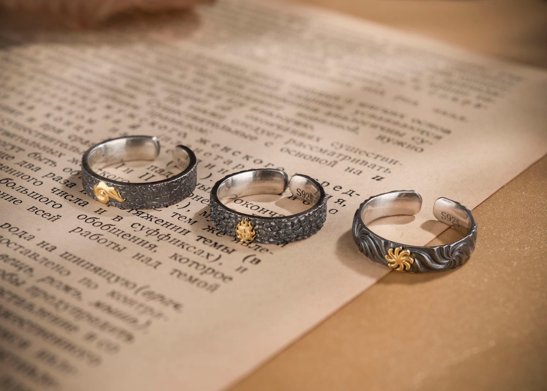 Tibetan Energy‑Bless Rings | Stackable 925 Silver Talismans