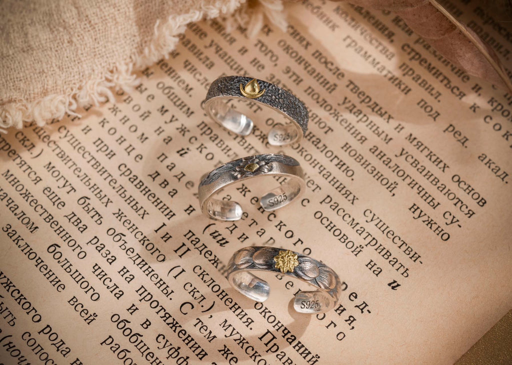 Tibetan Energy‑Bless Rings | Stackable 925 Silver Talismans
