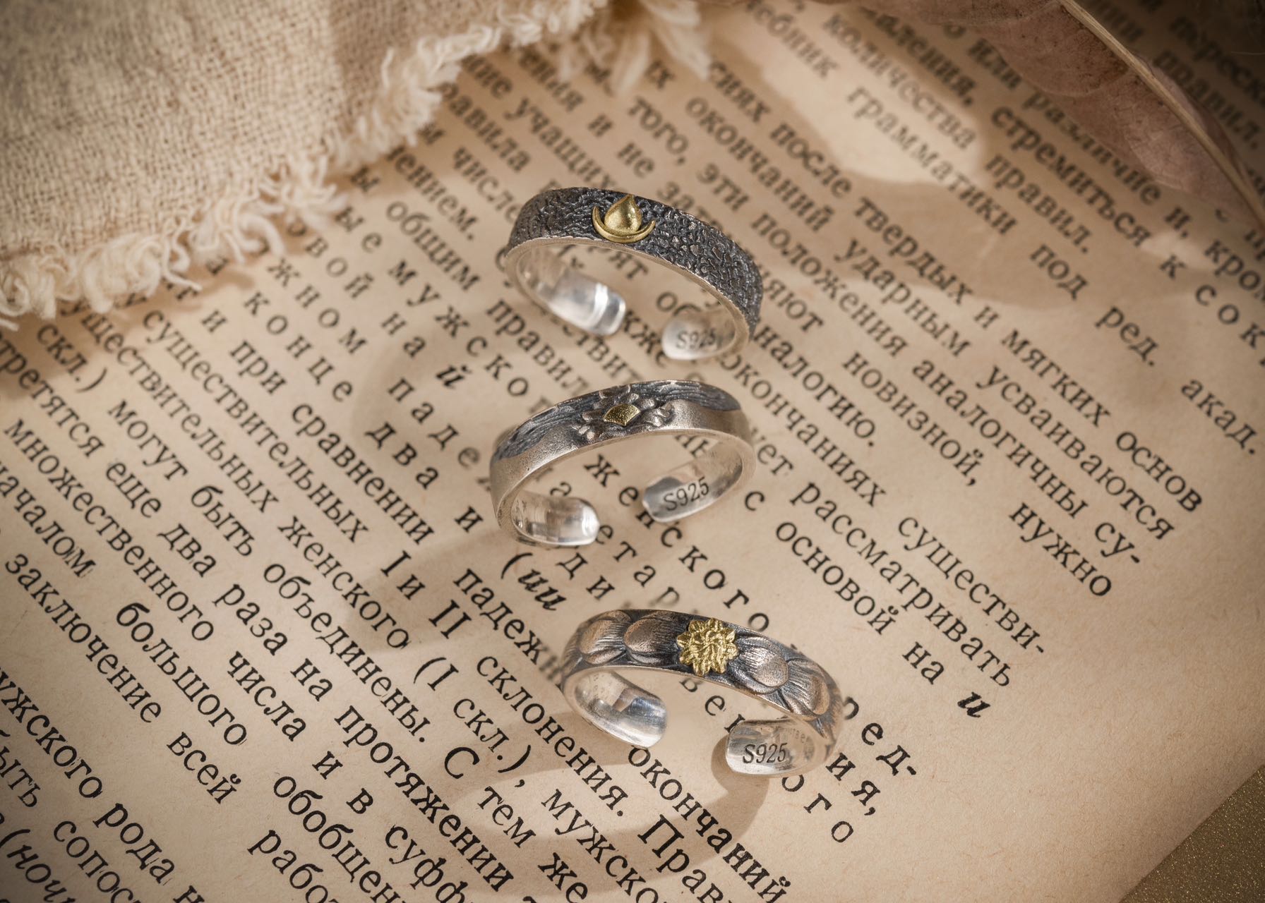 Tibetan Energy‑Bless Rings | Stackable 925 Silver Talismans