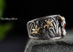 Strength of the Yak Ring | Silver, Brass & Agate Eyes