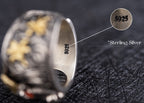 Strength of the Yak Ring | Silver, Brass & Agate Eyes