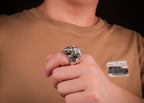 Auspicious Elephant Ring | 925 Silver, Brass & Turquoise