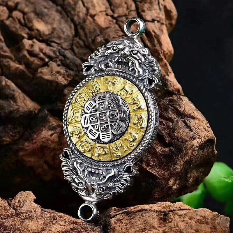 Sacred Spin Fortune Wheel Pendant — Customize Blessings with Zodiac Energy