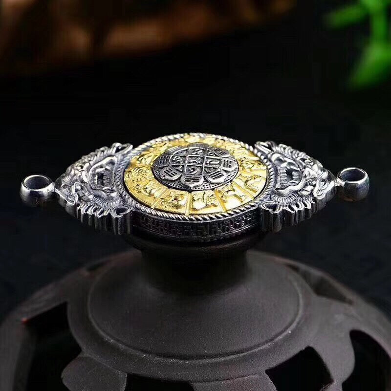 Sacred Spin Fortune Wheel Pendant — Customize Blessings with Zodiac Energy