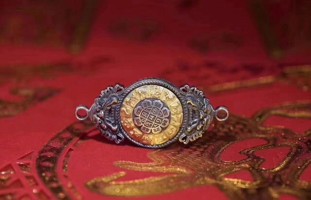 Sacred Spin Fortune Wheel Pendant — Customize Blessings with Zodiac Energy