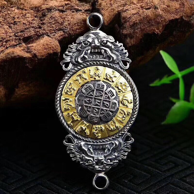 Sacred Spin Fortune Wheel Pendant — Customize Blessings with Zodiac Energy