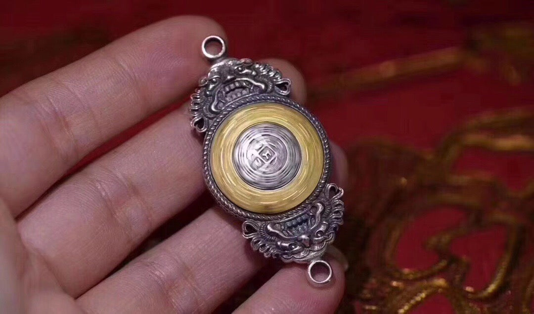 Sacred Spin Fortune Wheel Pendant — Customize Blessings with Zodiac Energy