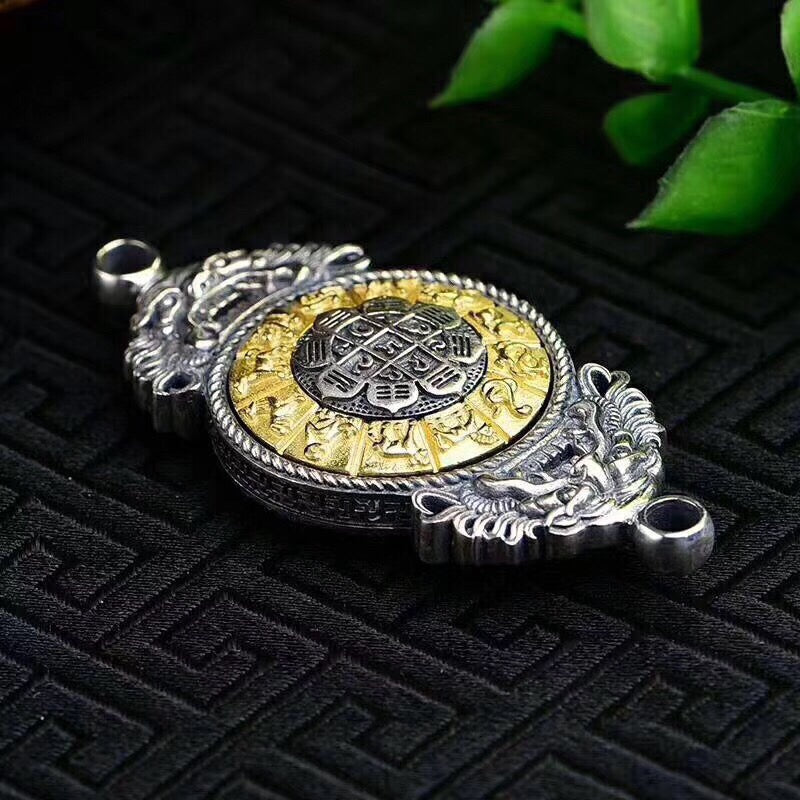 Sacred Spin Fortune Wheel Pendant — Customize Blessings with Zodiac Energy