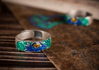Lotus Mandala Ring | 925 Silver & Bio‑Resin Enamel
