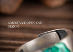 Lotus Mandala Ring | 925 Silver & Bio‑Resin Enamel