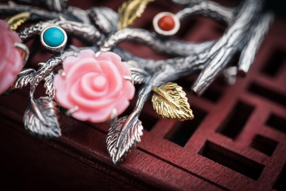 Aphrodite's Ocean Blush:Conch Rose Talisman Jewelry