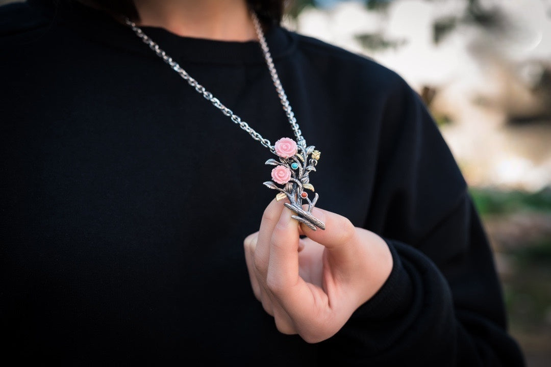 Aphrodite's Ocean Blush:Conch Rose Talisman Jewelry