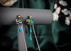 Grapevine Pisces Hairpin | Sterling Silver & Prehnite Drops