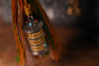 Tibetan Prayer Wheel Spinner Pendant | Sterling Silver, Turquoise & Agate
