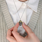 Baby Ganesha Blessing Pendant | Sterling Silver & Gemstone Charm