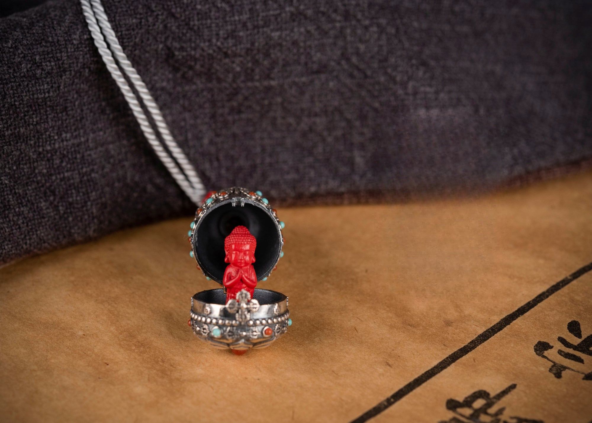 Nine‑Bloom Secret Locket | Choose Your Deity in Sterling Silver