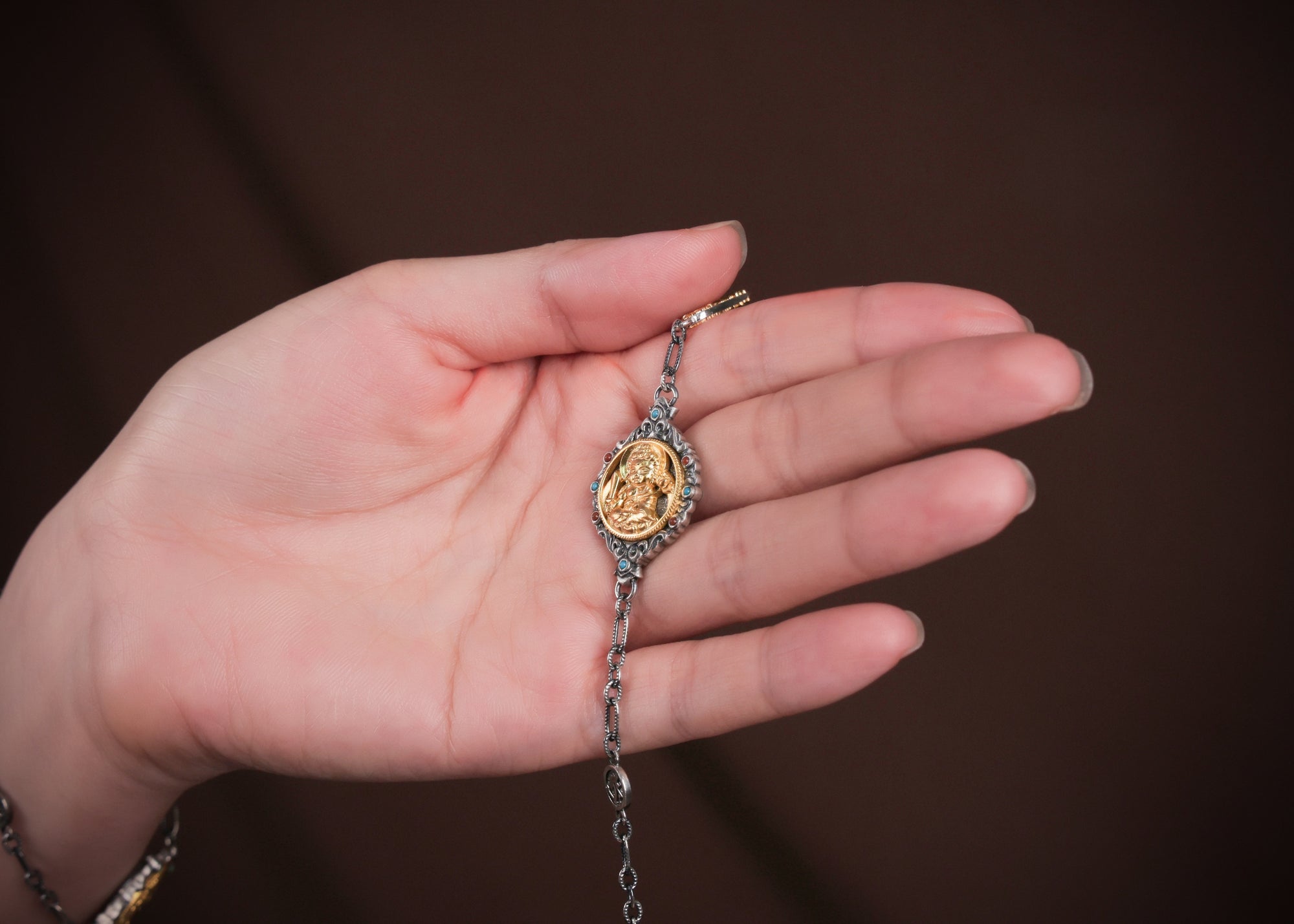 Zodiac Guardian Buddha Bracelet | 925 Silver, Turquoise & Agate