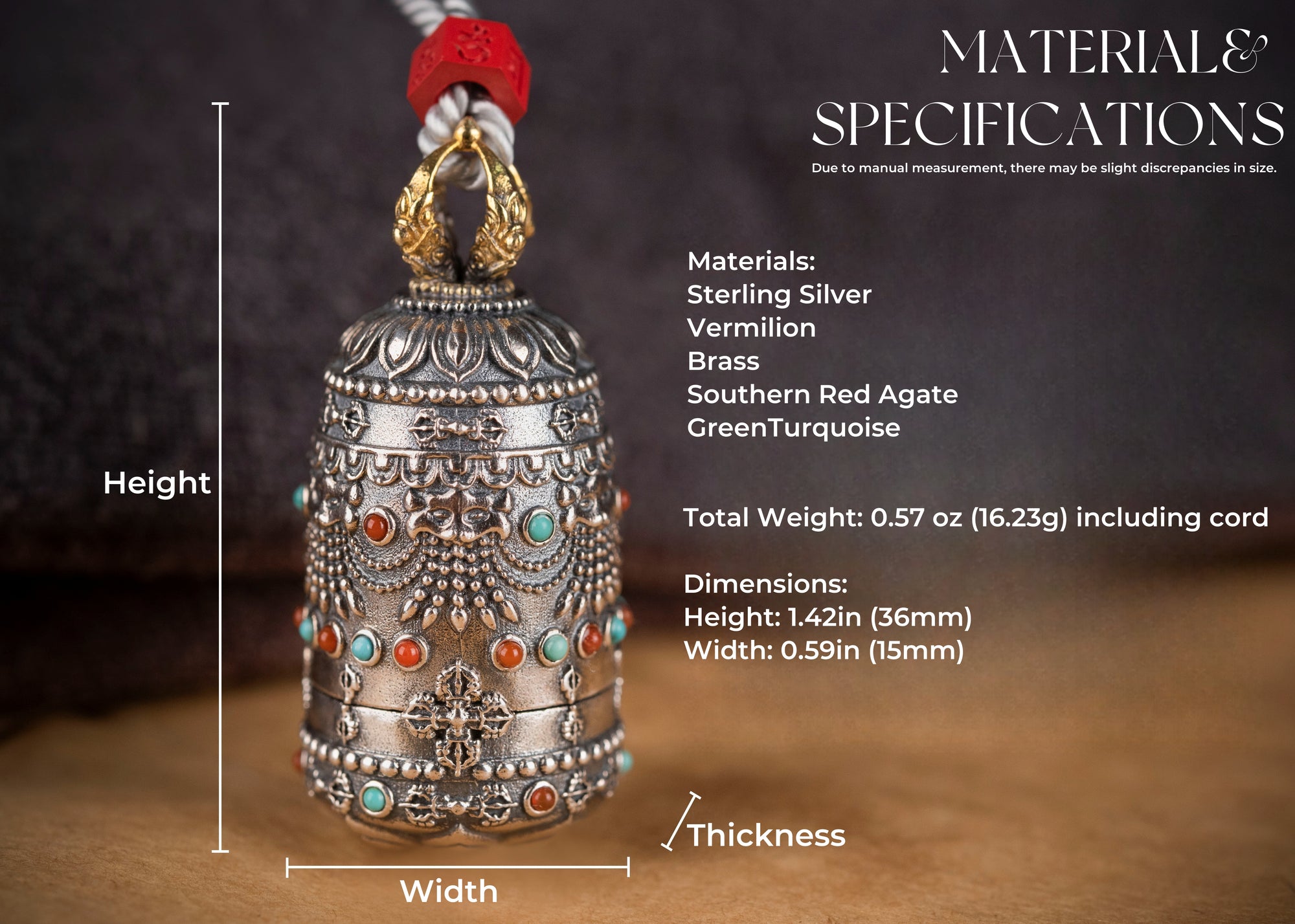 Nine‑Bloom Secret Locket | Choose Your Deity in Sterling Silver