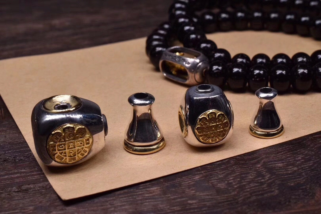Ten‑Fold Freedom 3‑Way Bead | Silver & Brass (2 Sizes)