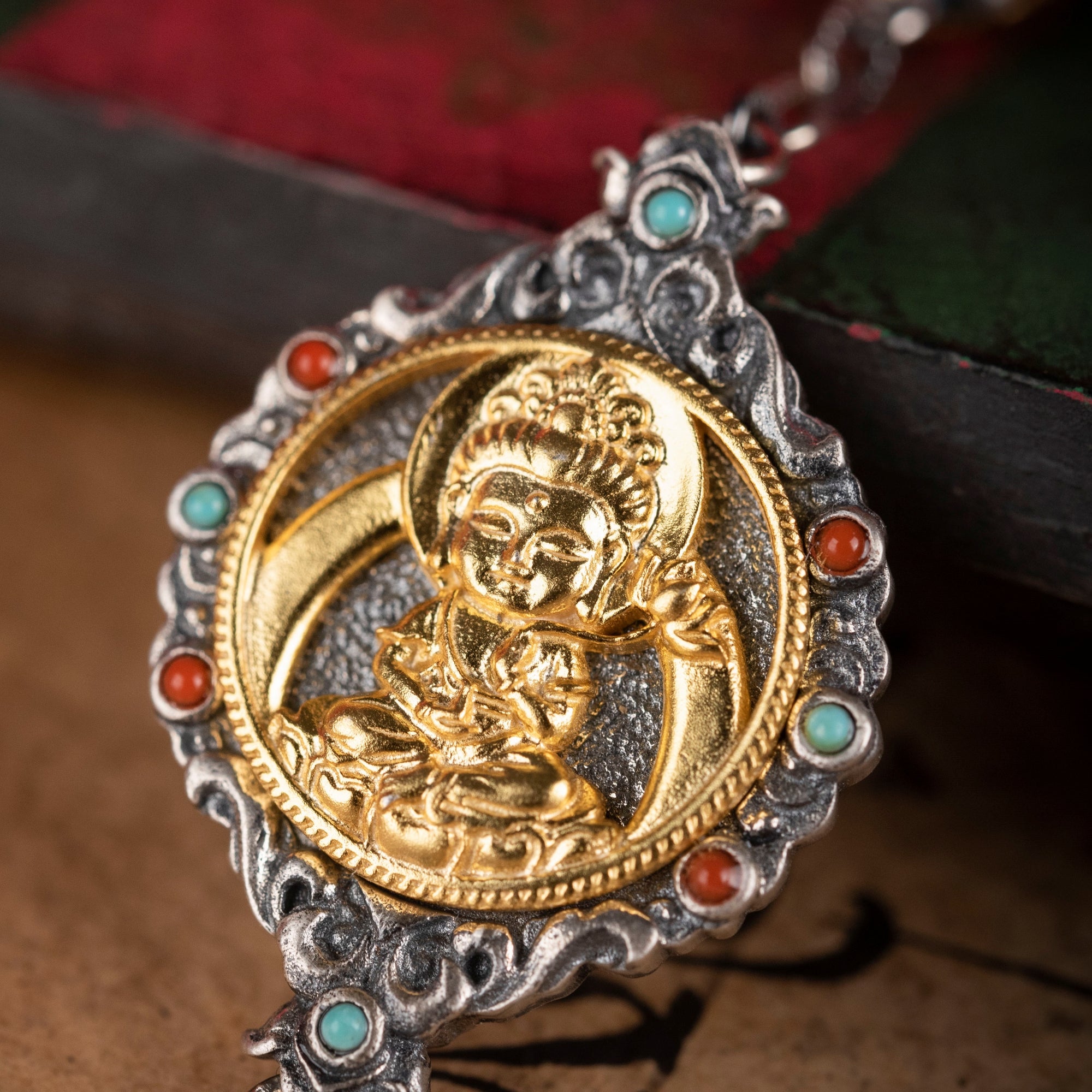 Zodiac Guardian Buddha Bracelet | 925 Silver, Turquoise & Agate