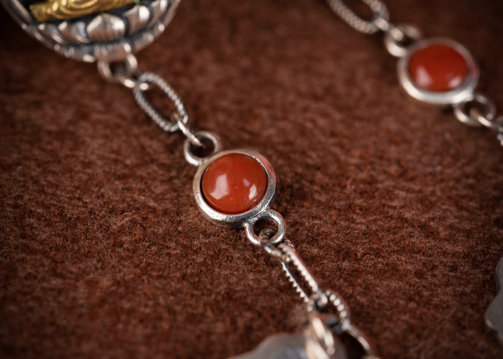 Medicine Buddha Healing Bracelet | 925 Silver & Agate