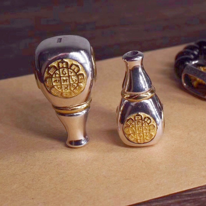 Ten‑Fold Freedom 3‑Way Bead | Silver & Brass (2 Sizes)