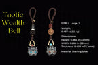 Pixiu Wealth Bell Pendant | Sterling Silver & Turquoise Amulet