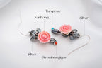 Queen Conch Rose Earrings | Rotating Sterling-Silver Love Blooms