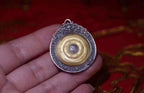 Nine-Palace Bagua Spinner Pendant | Sterling-Silver & Brass