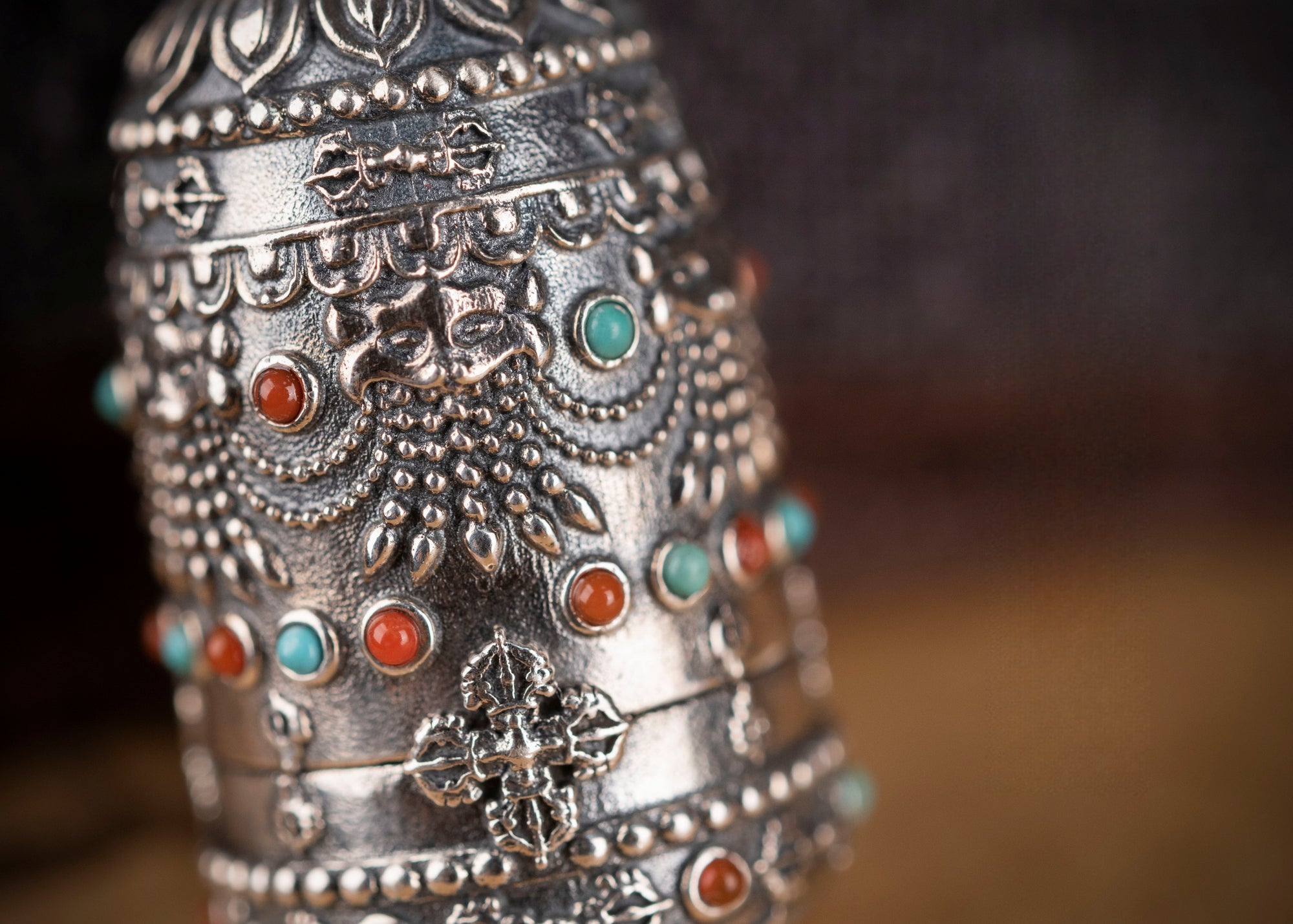 Nine‑Bloom Secret Locket | Choose Your Deity in Sterling Silver