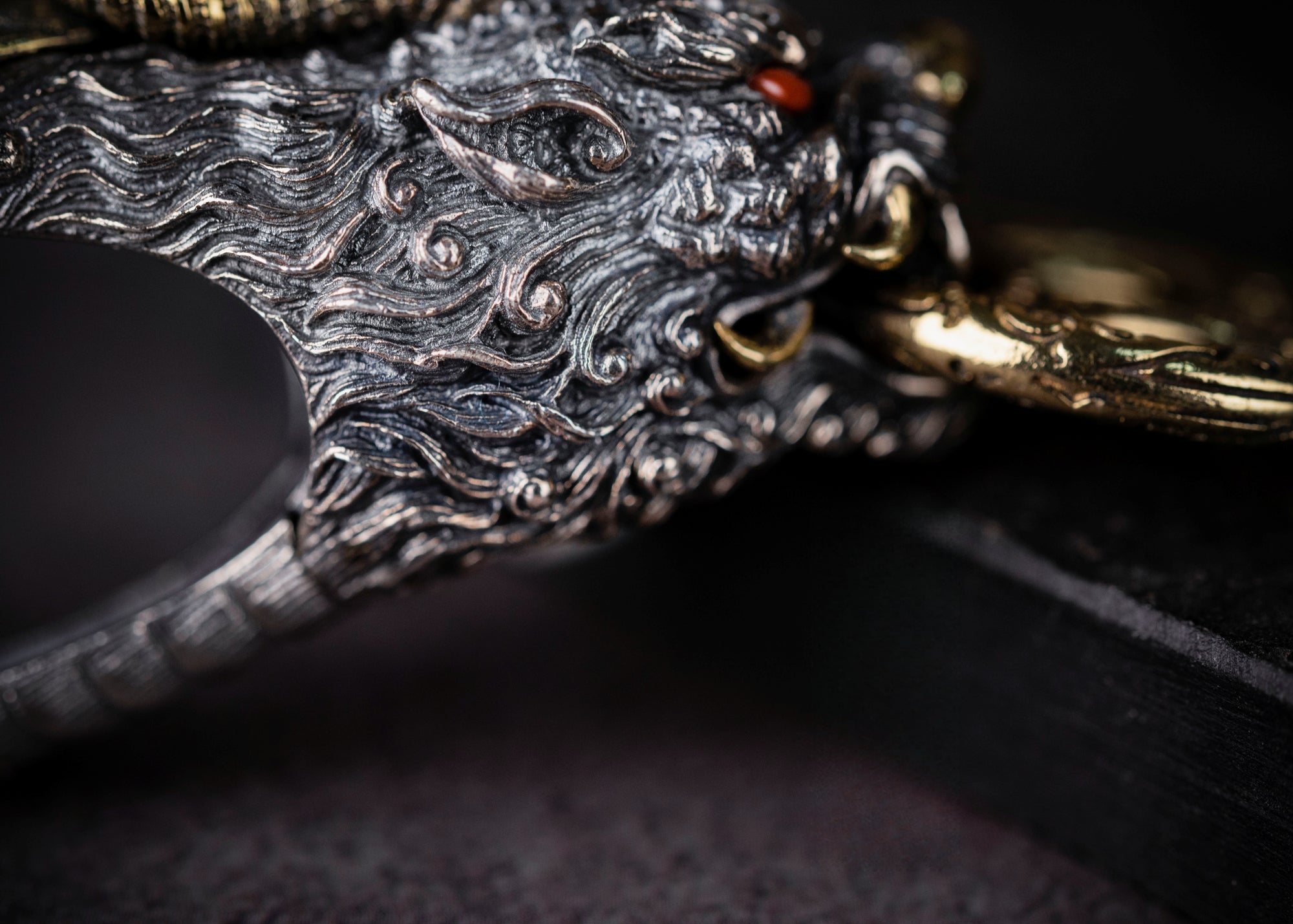 Handcrafted Tibetan Pixiu Keychain with Energy Blessing