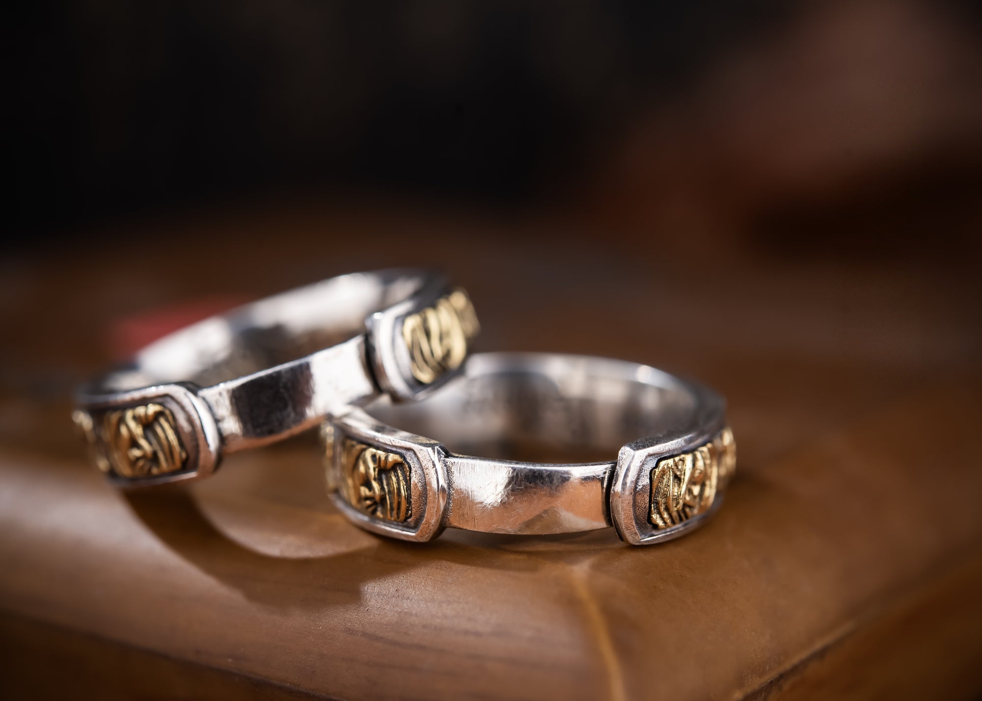 Eight Wealth Deities Guardian Ring | 925 Silver & Brass