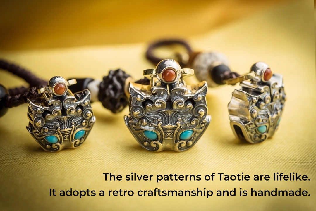 Pixiu Wealth Bell Pendant | Sterling Silver & Turquoise Amulet