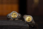 Eight Guardian Buddha Ring | 925 Silver, Brass & Agate