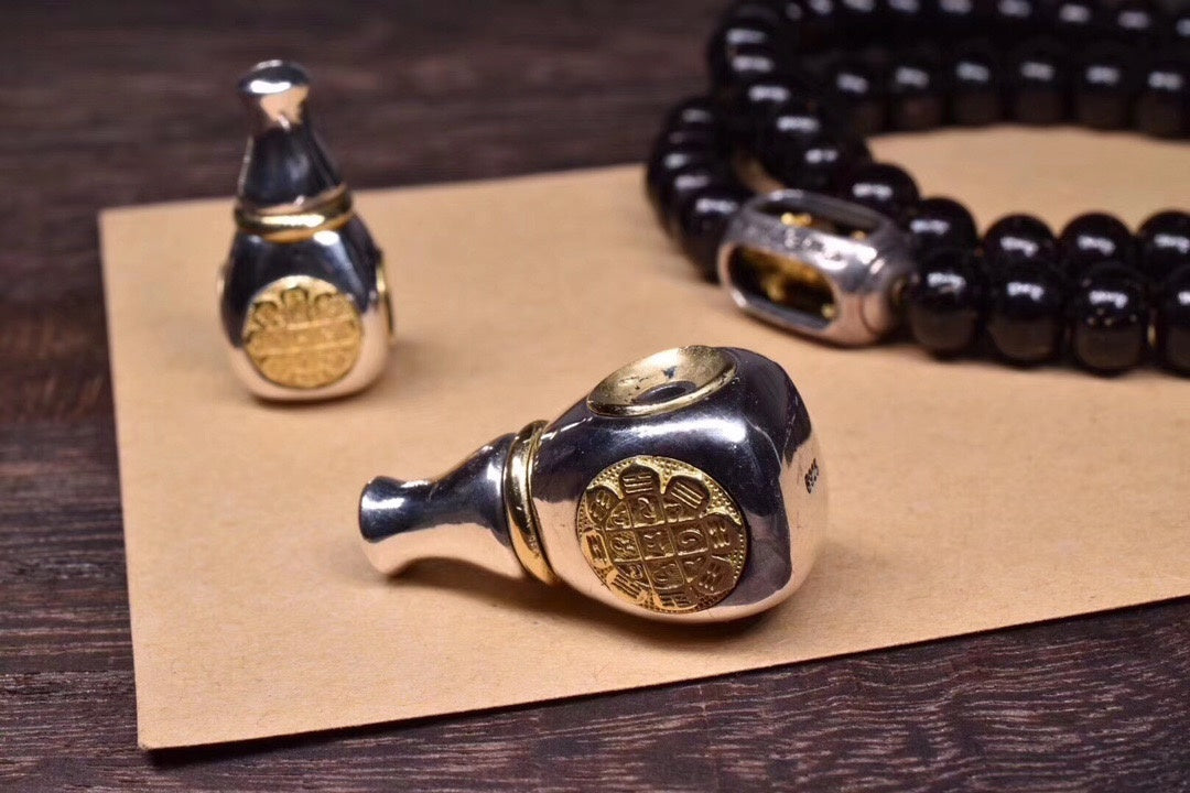 Ten‑Fold Freedom 3‑Way Bead | Silver & Brass (2 Sizes)