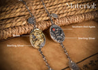 White Jambhala Wealth Bracelet | 925 Silver & Red Agate