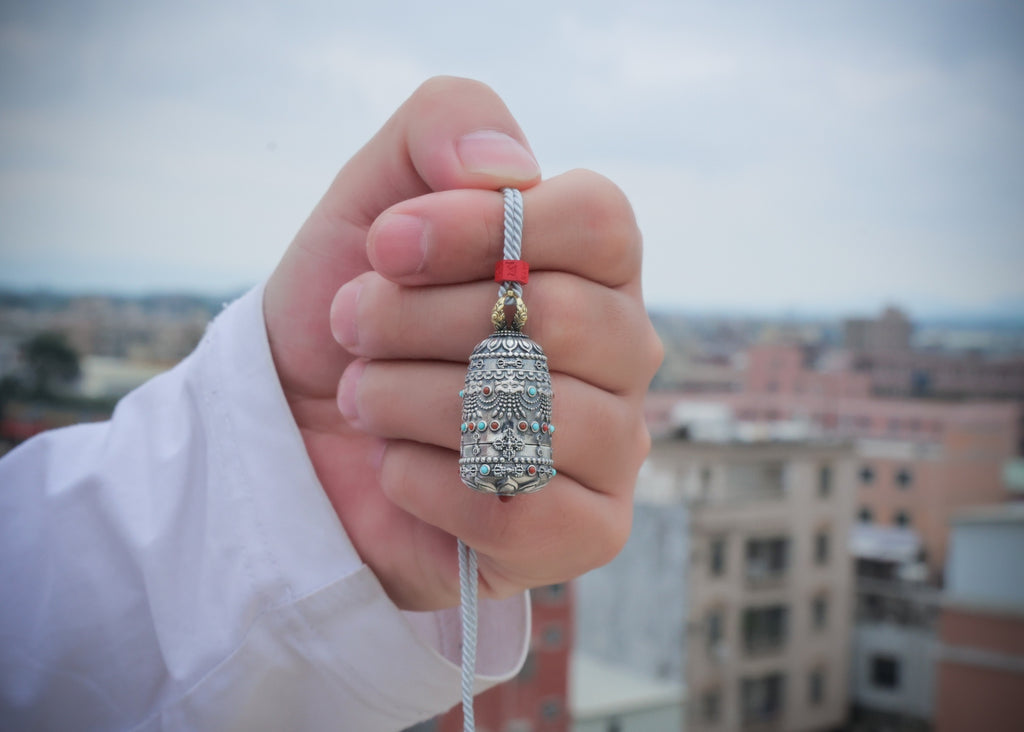 Nine‑Bloom Secret Locket | Choose Your Deity in Sterling Silver