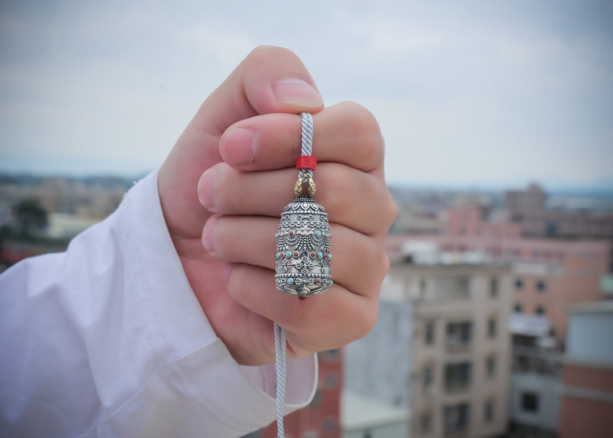 Nine‑Bloom Secret Locket | Choose Your Deity in Sterling Silver