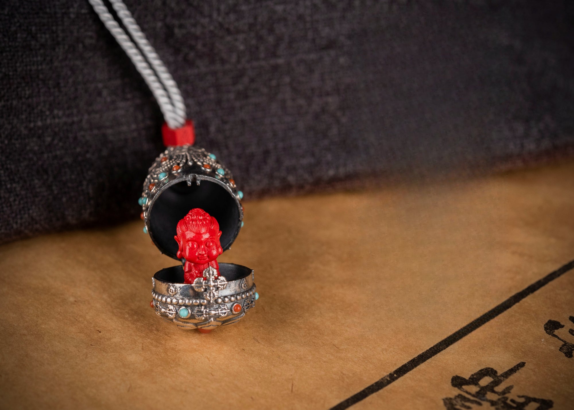Nine‑Bloom Secret Locket | Choose Your Deity in Sterling Silver