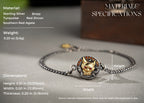 Nine‑Tail Fox Talisman Bracelet | 925 Silver & Red Zircon