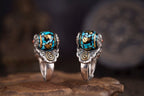 Medicine Buddha Spinner Ring | 925 Silver & Turquoise Dzi